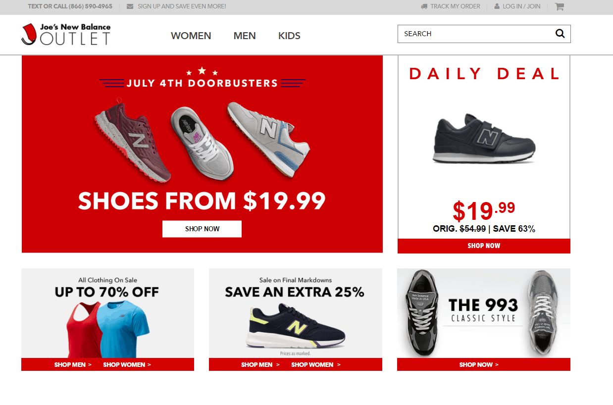 Joe'sNBOutlet优惠码2024 Joes New Balance Outlet全场鞋款​$19.99起特卖,精选服饰低至3折促销